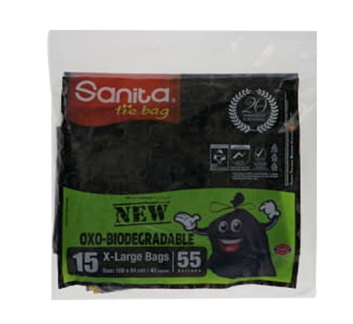 Sanita - Trash Bags Biodegradable 20 Gallons 15 Bags