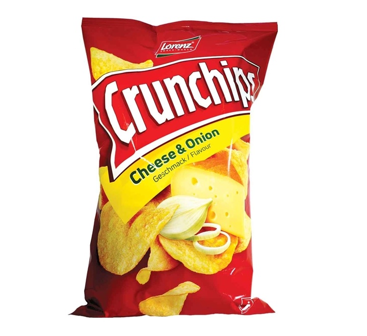 Lorenz Crunchips Cheese & Onion 100gm - Dukakeen.com