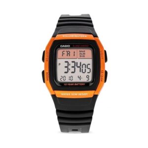 Casio-W-96H-4A2VDF-Mens-Watch-Digital-Orange-Dial-Black-Resin-Band
