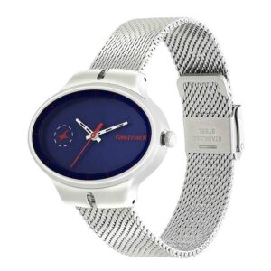 Fastrack-6185sm01-WoMens-Analog-Watch-Blue-Dial-Stainless-Steel-Mesh-Strap