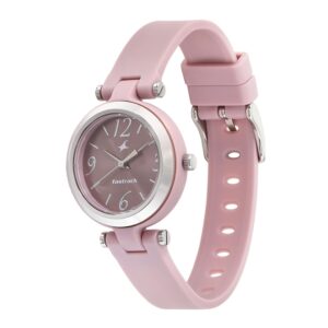 Fastrack-68015PP03-Unisex-Analog-Watch-Pink-Dial-Pink-Silicone-Strap