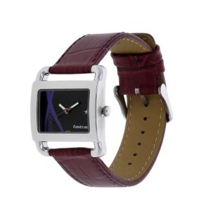 Fastrack-9734SL01-WoMens-Analog-Watch-Black-Dial-Purple-Leather-Strap