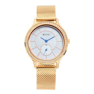 Titan-2634WM01-WoMens-Watch-Sparkle-Collection-Analog-White-Dial-Rose-Gold-Stainless-Band