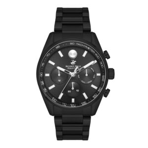 Beverly-Hills-Polo-Club-BP3311X-650-Men-s-Watch-Black-Dial-Black-Stainless-Steel-Band