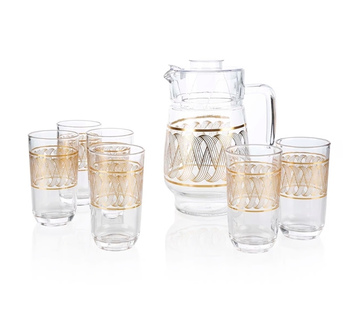 JUG & GLASS SETS 7PCS / Various Design