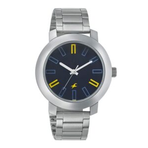 Fastrack-3120SM02-Mens-Analog-Watch-Blue-Dial-Silver-Stainless-Steel-Band
