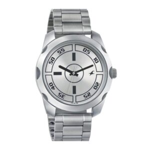 Fastrack-3123SM02-Mens-Analog-Watch-Silver-Dial-Silver-Stainless-Steel-Band
