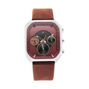 Fastrack-3270SL01-Mens-After-Dark-Collection-Analog-Watch-Brown-Dial-Brown-Leather-Band