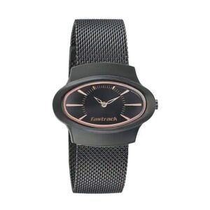 Fastrack-6004NM01-Womens-Hitlist-Collection-Analog-Watch-Black-Dial-Black-Stainless-Steel-Band