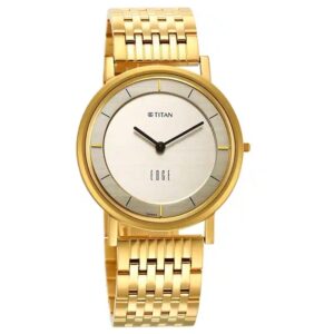 Titan-1595YM01-Edge-Gold-Dial-Analog-Watch-for-Men